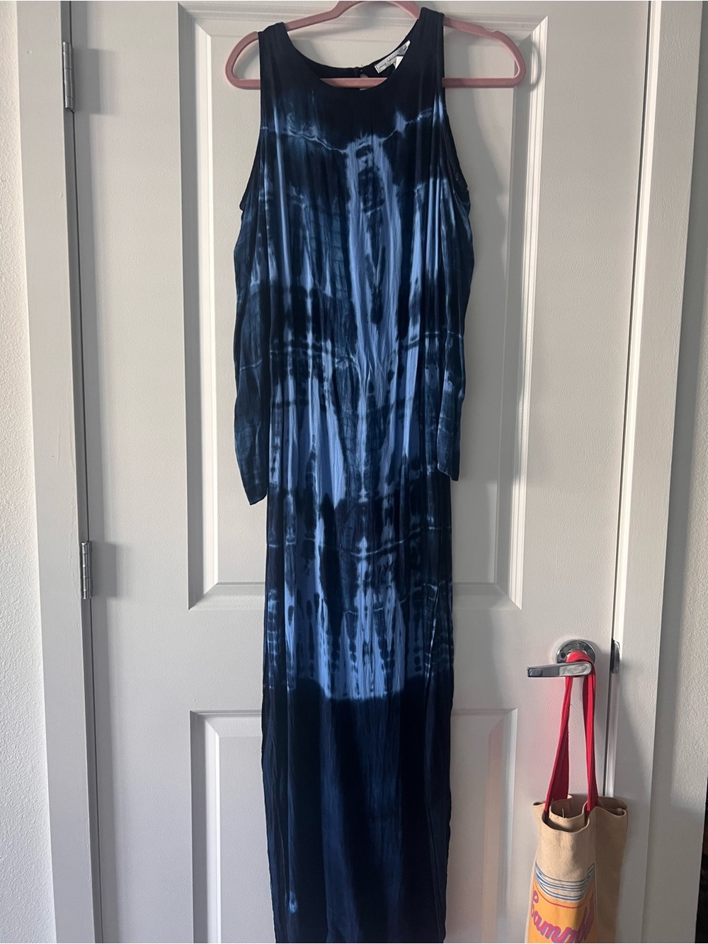 Young Fabulous & Broke Navy and Light Blue Tie-Dye Maxi Dress